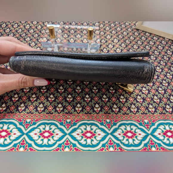 LOEWE Metallic Trifold Anangram Wallet - Picture 12 of 14